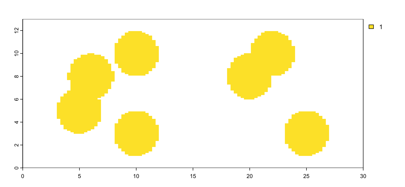 Example mask image with only 1 value