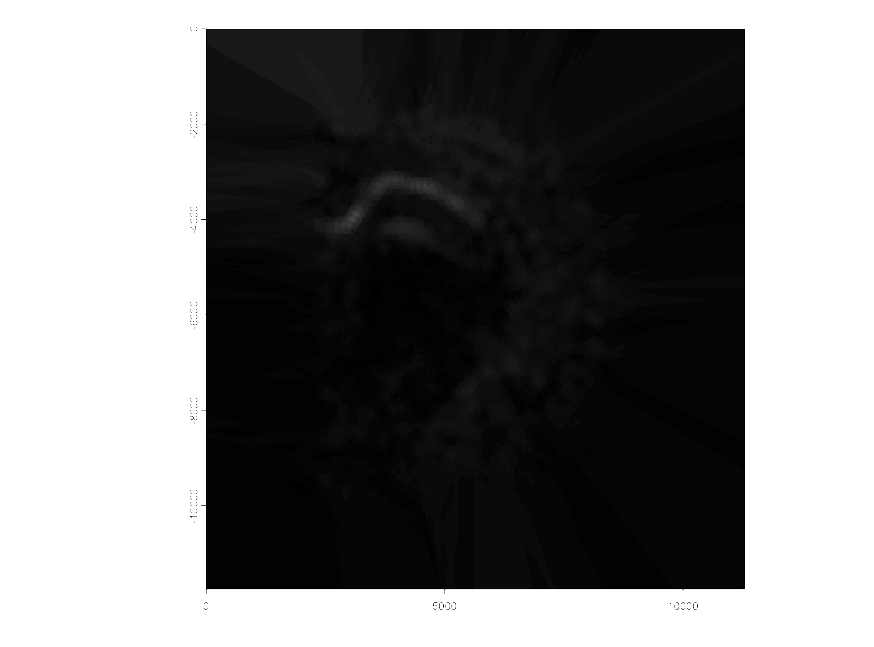 Raster of gene expression interpolation for Pantr1